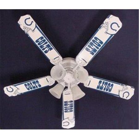 CEILING FAN DESIGNERS Ceiling Fan Designers 52FAN-NFL-IND NFL Indianapolis Colts Football Ceiling Fan 52 In. 52FAN-NFL-IND
